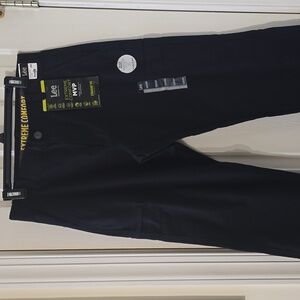 LEE BRAND MEN'S EXTREME COMFORT BLACK PANTS SIZE 32X30